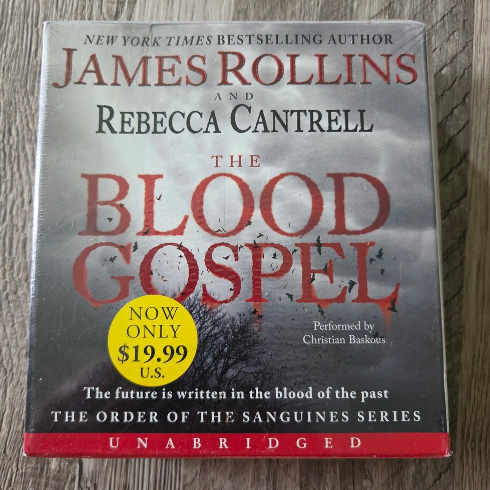 The Blood Gospel James Rollins Rebecca Cantrell Audiobook CD Order of Sanguines
